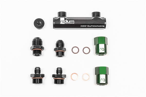 Radium Engineering — Radium Engineering Bosch Pumps 4 Port Manifold Reuses Check Valves - Universal - view 4
